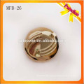 MFB26 Custom fashion metal shank button 2.3cm gold color zinc alloy metal button with electroplating